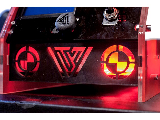 Tevo Black Widow - Frontpanel /2x optional 40mm fanmounts by Rushness