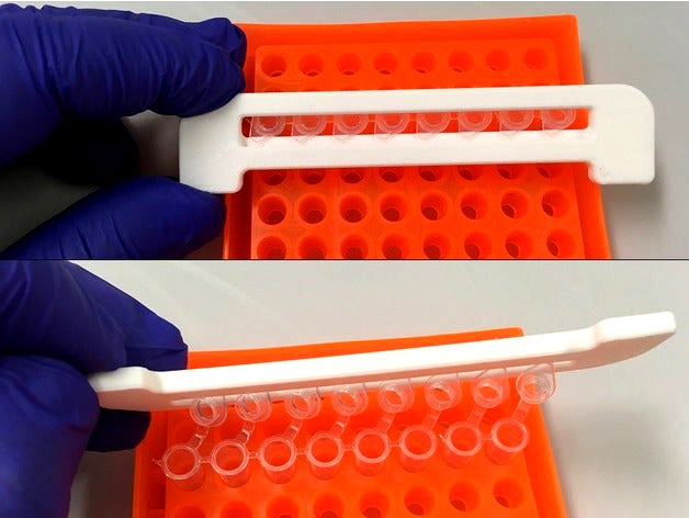 8-strip PCR tube opener by WaveSupportApparatus