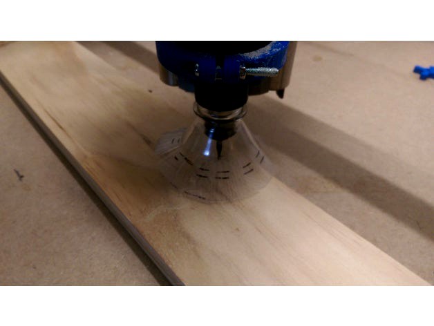 MPCNC Spindle Sawdust Shroud by MrGibbon