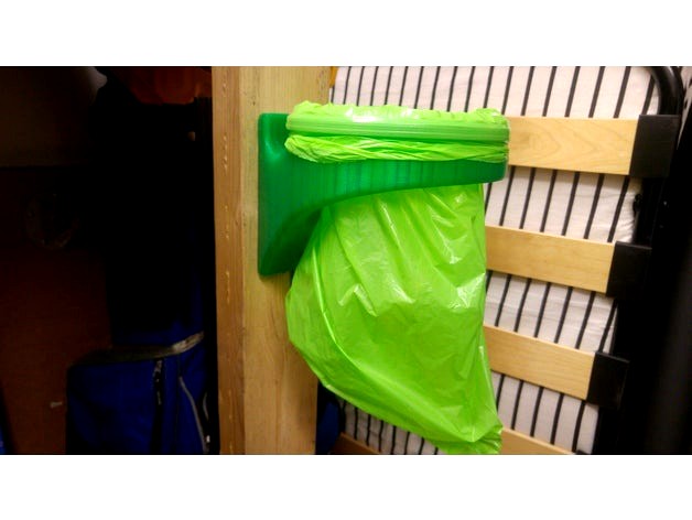 Wall mounted small trash can by mekluuba