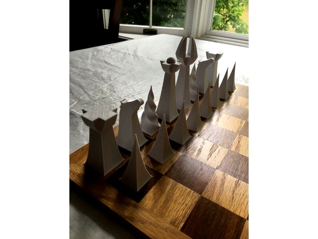 Parabolic Chess Set by bmattas2