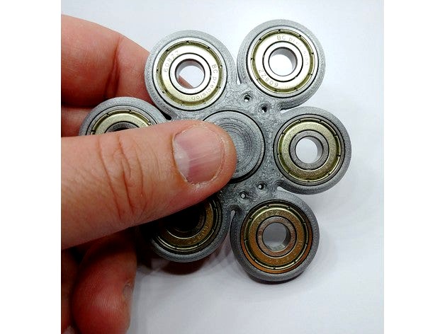6 Planet Fidget Spinner (Triangular) by mistertech