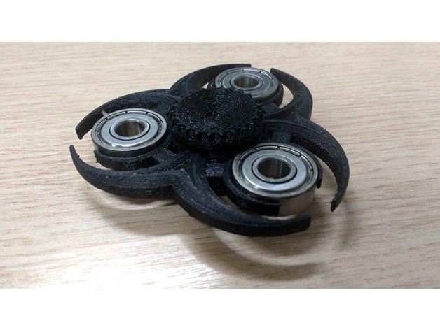 Biohazard Fidget Spinner by paulootah