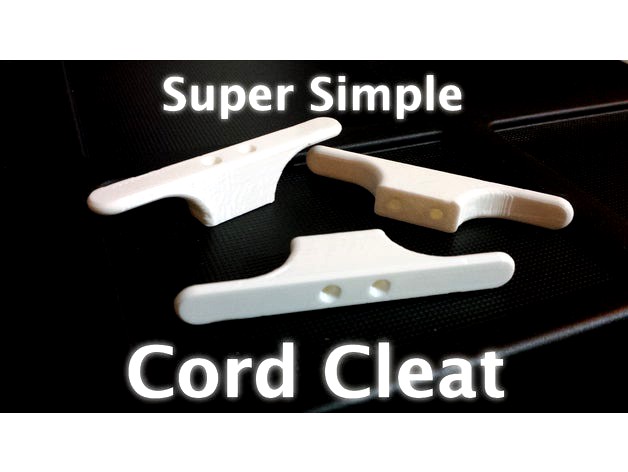 Super Simple Cord Cleat by jailcee