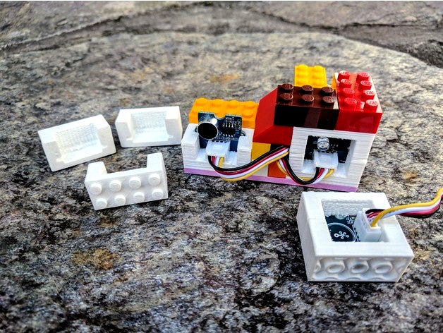 Parametric LEGO Grove Module Enclosure Generator by paulirotta