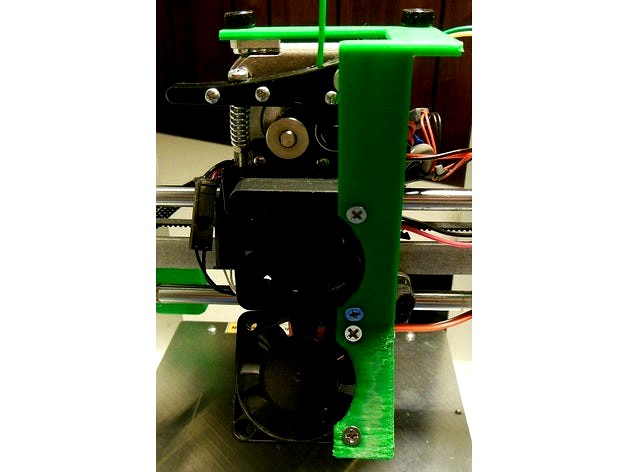 Printrbot Play 40mm Extruder Fan plus 40mm PLA Fan Mount by 3Dmechbot