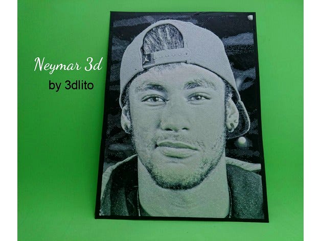 Dibujo 3D Neymar by tresdlito