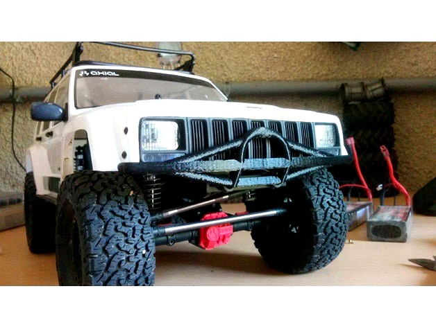 R/C CAR AXIAL SCX10 II (2) short front BUMPER (AX31392 substitute) by bricoletout