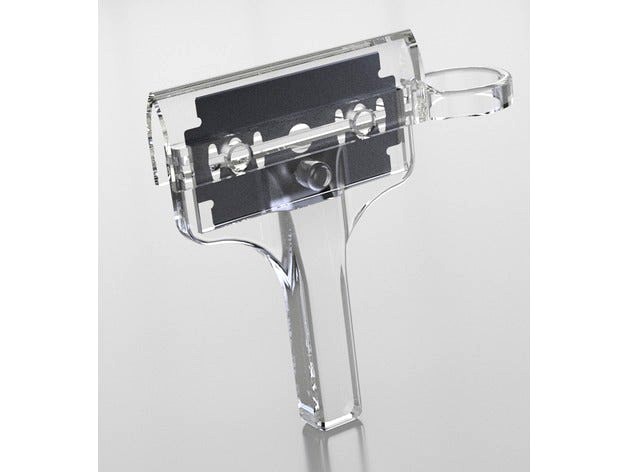 Razor blade scraper with cover - modded by Dani203