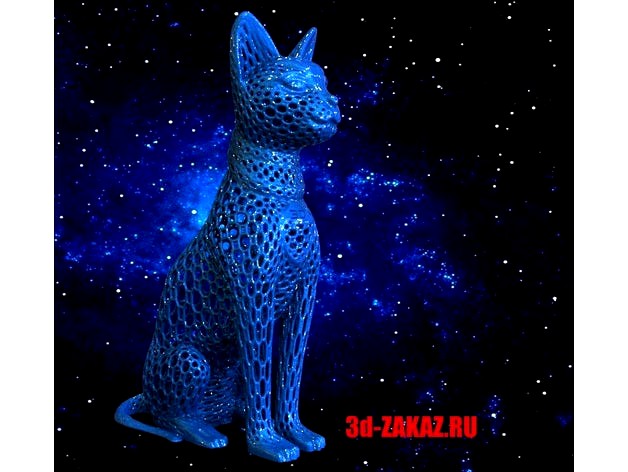 Interstellar cat Voronoi remix by 3DDEDCLUB