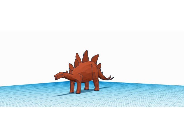 Low Polly Stegosaurus by sexycowleg
