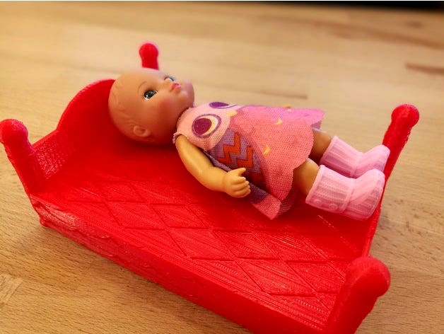 Doll Bed (12x9 cm) by davedeluxe