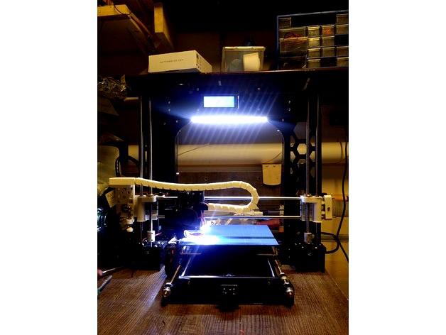 LED Strip Printer or Enclosure Mount (Anet A8 etc) by GingerBrandon