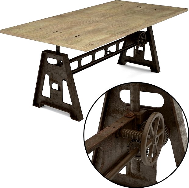 GORDONS adjustable table 3D Model