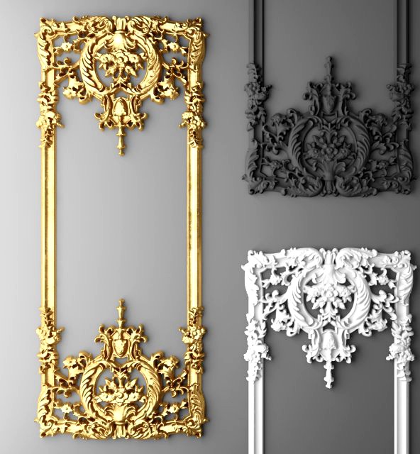 Boiserie molding 3D Model