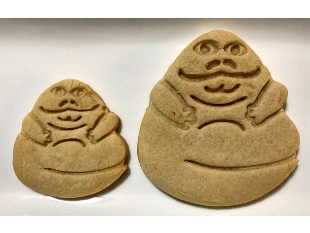 Jabba the Hutt Cookie Cutter (Simple Version) by MightyJabba