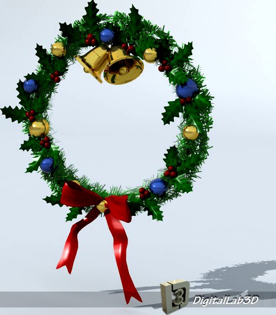 Christmas Wreath 1 3D Model