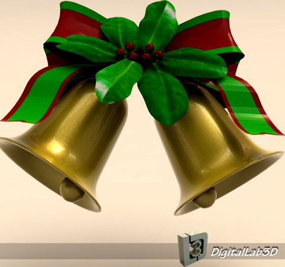 Christmas Bell 3D Model