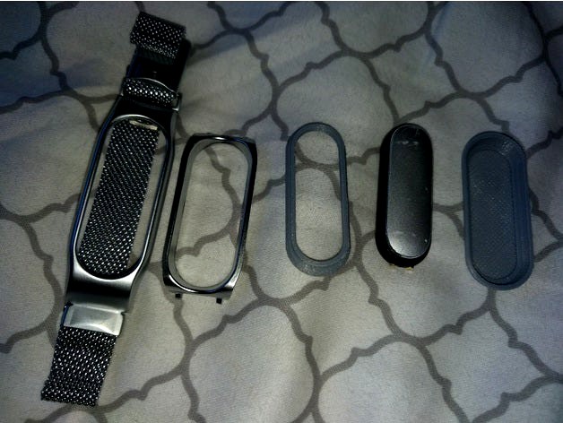 Xiaomi Mi Band 1S adapter to fit into Miband 2 slot by RAMueller42