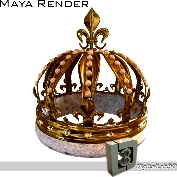 Pearl Crown 3D Model