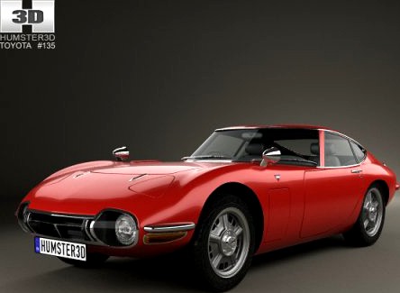 Toyota 2000GT 1967 3D Model