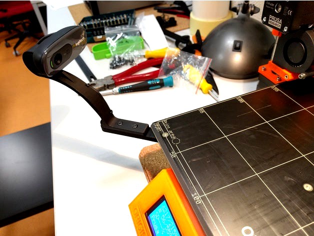 Prusa i3 MK2S - Logitech C270 camera Heat Bed by gustavoxpsarmy