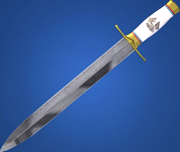 Dagger Arkansas Toothpick 3D Model