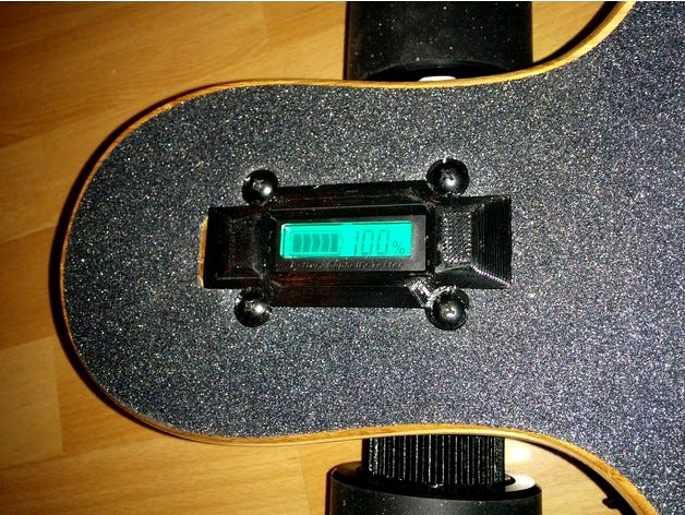 Electric skateboard -  Battery indicator cover by achmed20