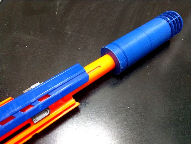 Nerf LongStrike CS-6 Suppressor by DataDisrupter