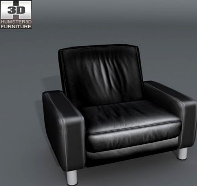 Space armchair Low-back 3D Model