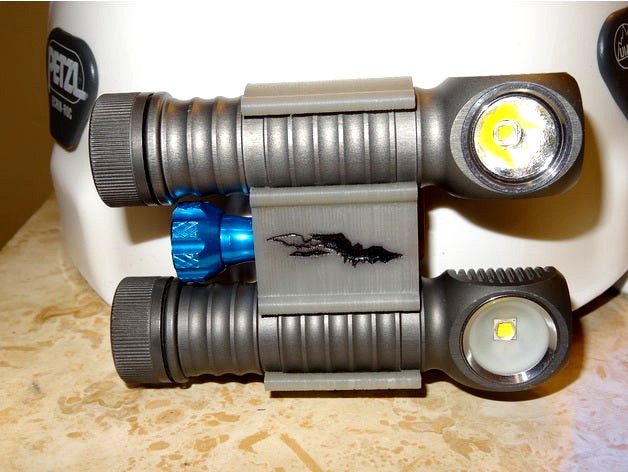 Dual Zebralight Helmet Mount (GoPro) by kriegerkrieg