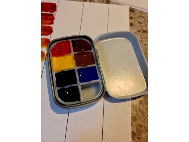 Paint Palette Insert for Altoids Smalls Tin by bobpony