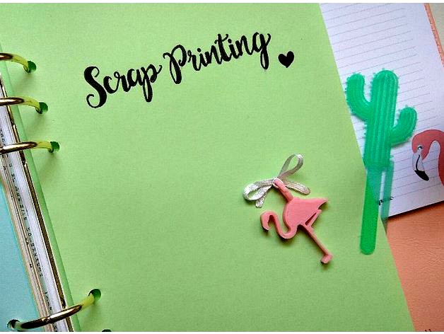 Flamingo Charm by ScrapPrinting