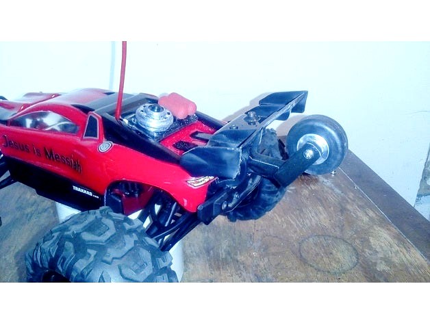 Wheelie bar ABS for Traxxas 1 16 E Revo by luisfjdesigner3d