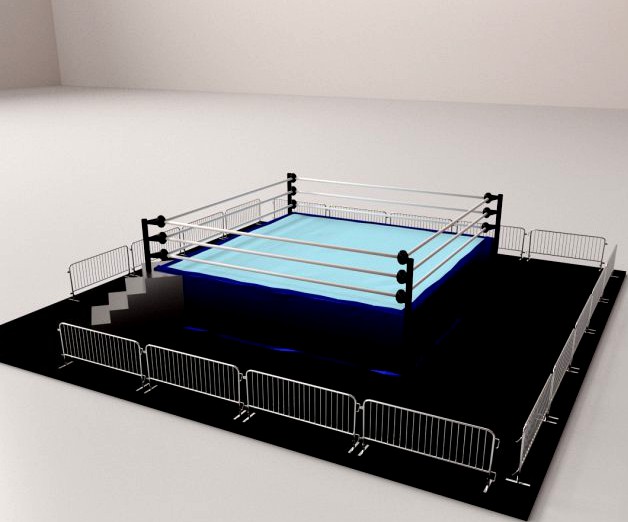 Wrestling Ring 3D Model