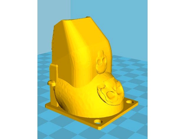 Monoprice Mini / Wanhao Fan Shroud by skipatlan
