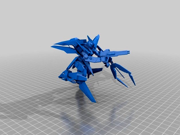 Gundam Kyrios (watertight) by iamgeekusa