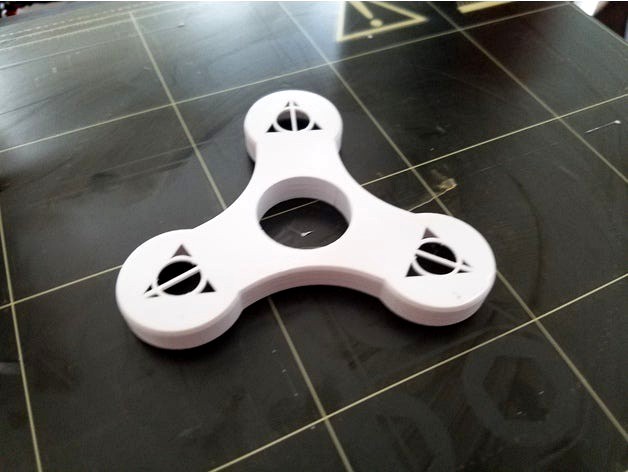 Resized Center Fidget Spinner Deathly Hallows by driggle82