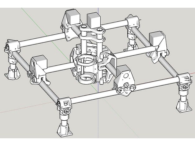 MPCNC Sketchup Assembly (23.5mm version) by woodywong