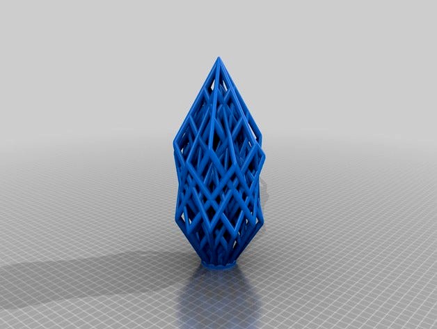 Ultra Customized Lattice Cube Sculpture by Thought_Builder
