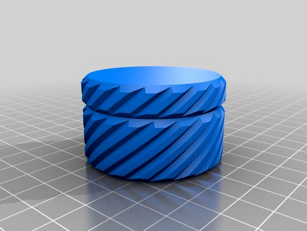 Sprial Ridged Box by JorgTheElder