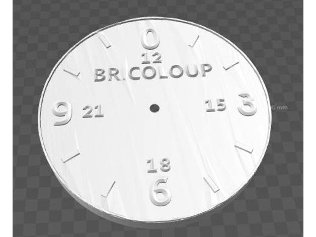 Horloge 24 h Bricoloup by Bricoloup