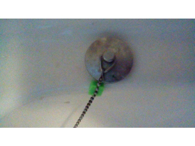 Bath/Basin Plug Chain Linker by jugglingandy