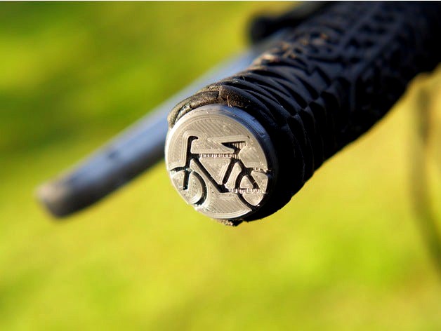 Customizable bicycle handlebar end caps *updated* by PistonPin
