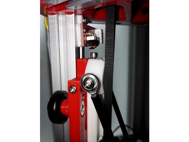 Carriage with adjustable screw for 2020 Kossel Delta Mini by thatsmein3d