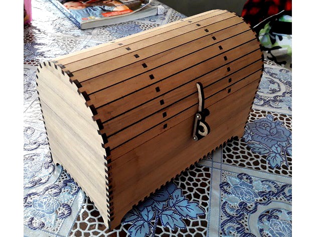 Treasure chest for 4mm plywood by MrAccrocchio