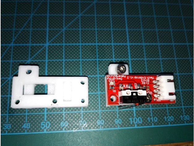 Solid Endstop Holder for 2020 Kossel Delta Mini by thatsmein3d