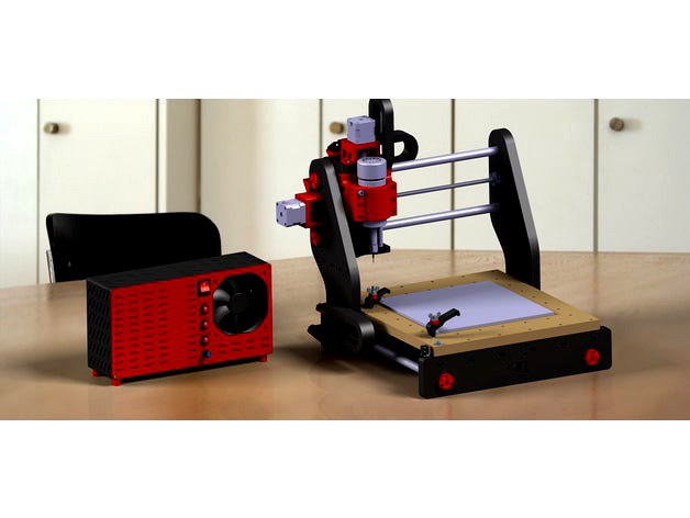 DIY 3 Axis CNC Milling Machine with printer parts by 3Dadicto