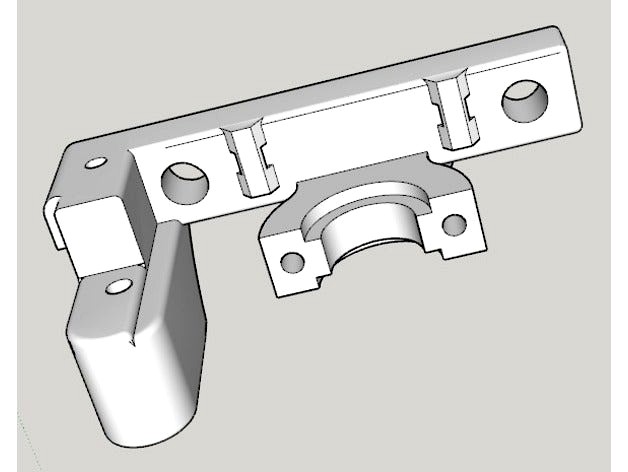 Reach3D E3Dv6 & BLTouch Hot End Mount by radmeck