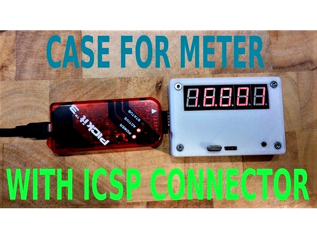 Case for frequency meter with programming connector. by IeC